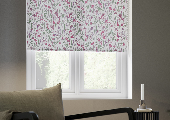 Wildflowers, Fuchsia - Roller Blind - Image 5
